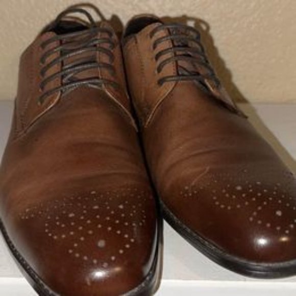 NICE!! Men’s leather Robert Wayne Shoes size 10 - Picture 1 of 6